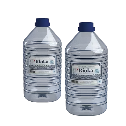 Agua de Mar para Cocinar Caja con 2 Botellas de 5 Litros Rioka