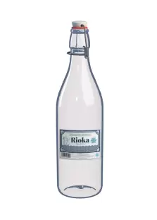 Agua de Mar en botella de vidrio. 6 Botellas de 1 litro